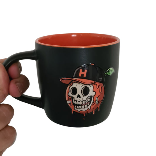 TAZA Naranja Skull