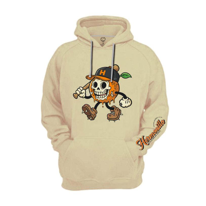 Hoodie Naranja Skull